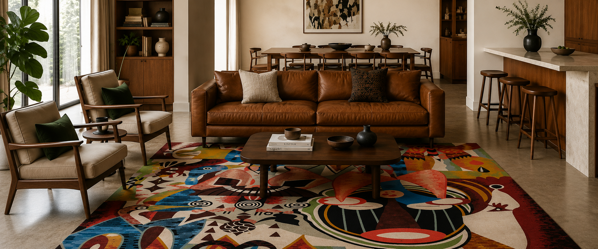 How Rugs Can Define Spaces in Open Layout Homes