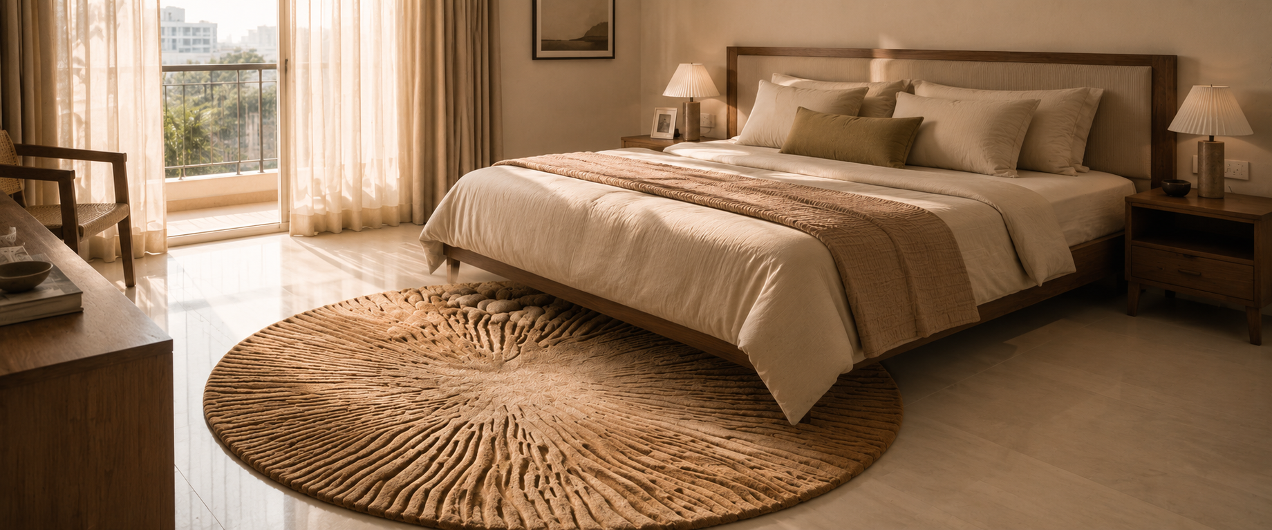 How to Choose a Rug That Perfectly Complements Your Bed, Furniture, and Décor