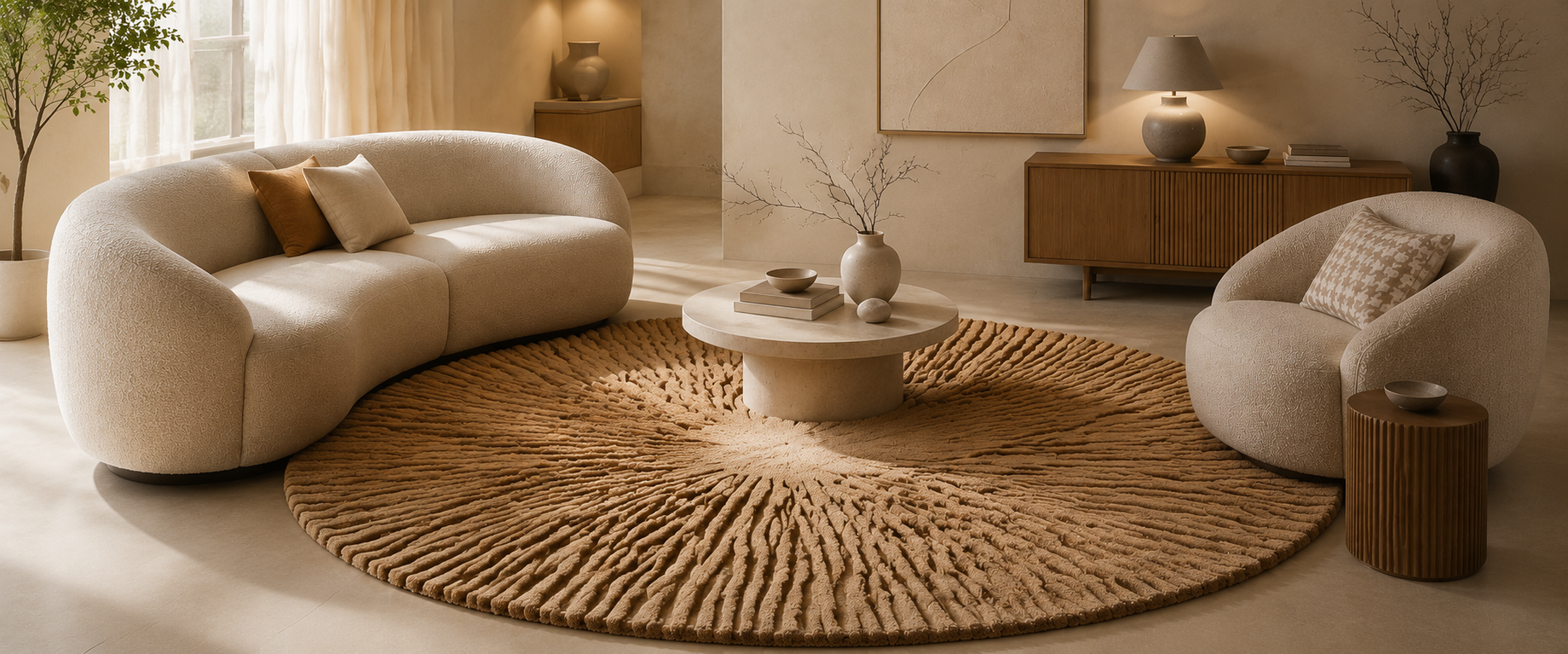 How Large Rugs for Living Room Spaces Create a Luxurious Look