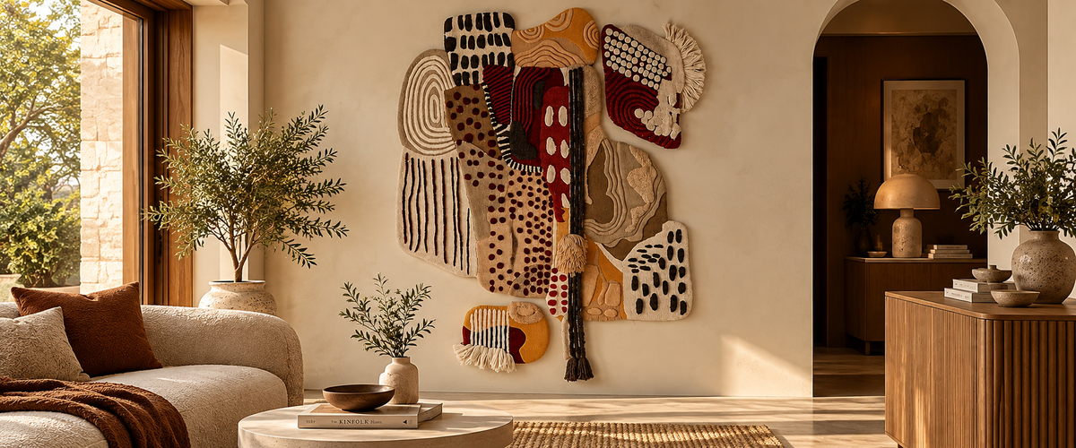A Creative Way to Make Your Empty Walls More Interesting With Wall Rugs