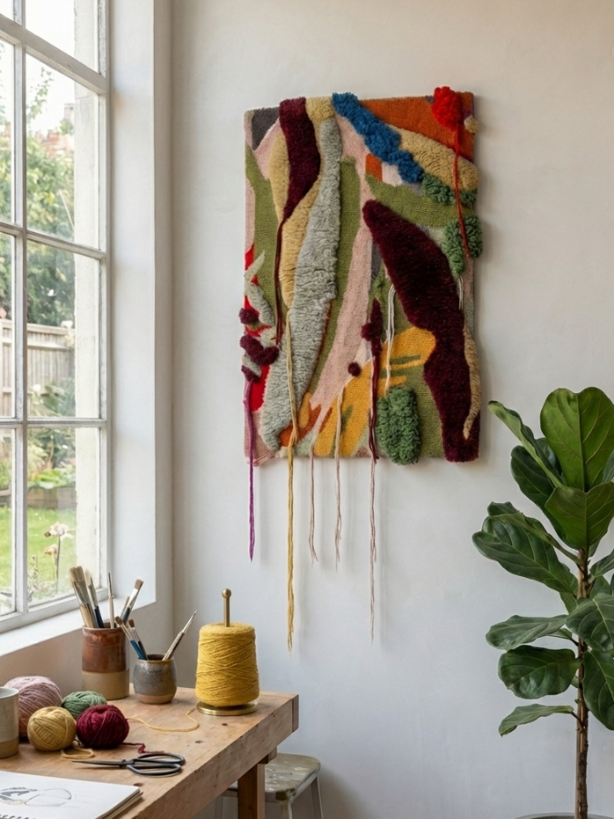 Handmade Rug Wall Buy Luxury Wall Rugs Online | What Remains Tufted Rug | Loops by LJ