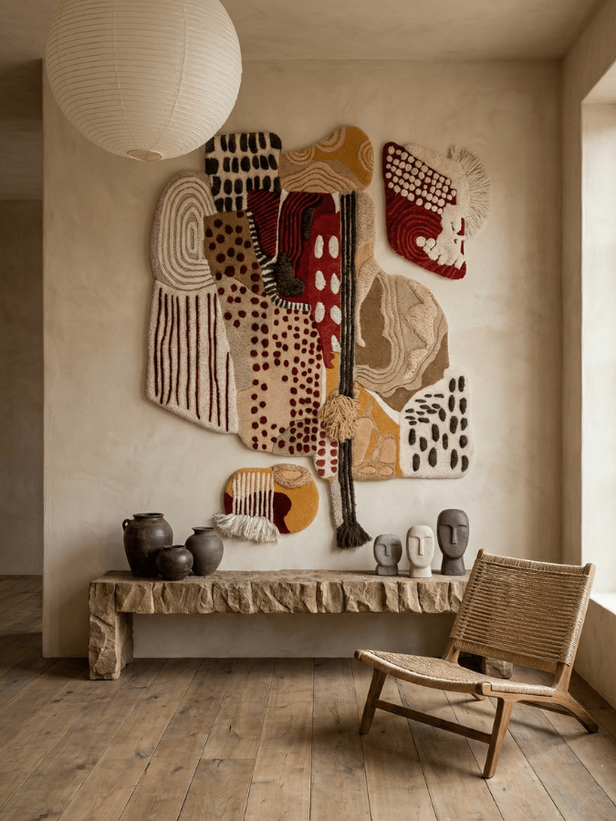 Field of Pause Hand-Tufted Wall Rug