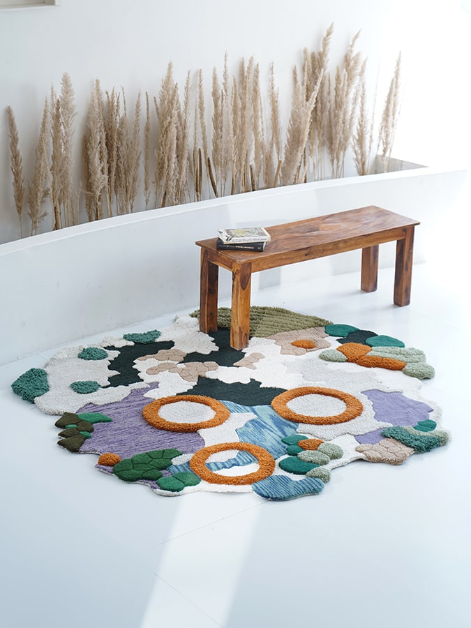 Floral Fiesta Rug: A Blooming Garden Design | Loops by LJ